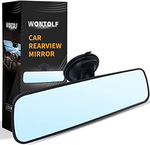 Огледало за обратно виждане Wontolf Универсално Огледало за обратно виждане Вътрешното Антирефлексно Огледало за обратно виждане с Вендузата Автомобилни Аксесоари ?