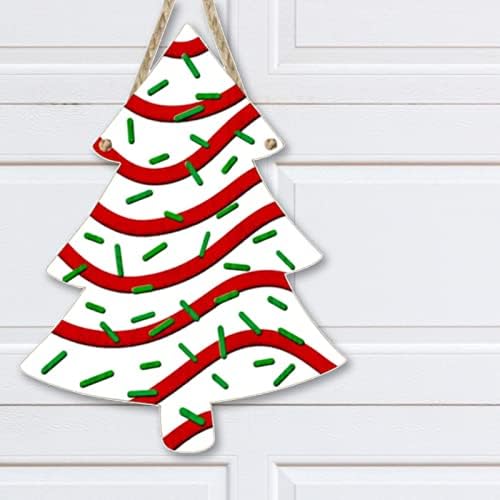 Дървена Коледно Дърво, Торта Декоративна рамка, която да Табела Висулка 30 см Коледна Украса На Закрито