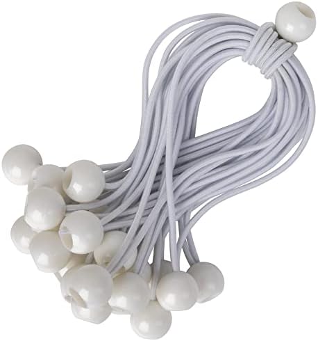 Бънджи-въжета PRETEX с топки - Комплект от универсално еластичен кабел 25шт х 9 см с шариковыми завязками - Заредете с бънджи, са подходящи за закрепване на палатки, наве?