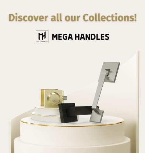 Mega Handles Преминаване I Врата копчето за антре, кабинет и баня с тоалетна на I Обратими сверхпрочный дизайн I Подходящ за всички