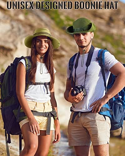 6 Бр. Широка периферия Шапка Boonie, Камуфляжные Шапки-Кофа, Тактическа Камуфляжная Шапка на Джунглата, Шапка за Възрастни, Детска Шапка Boonie за Мъже И Жени